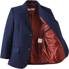 img 2 attached to 👔 Yuanlu Boys' Clothing: Toddlers Blazer Jacket with Buttons at Suits & Sport Coats