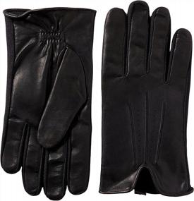 img 3 attached to Medium Stretch Leather Isotoner Smartouch Gloves