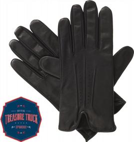 img 2 attached to Medium Stretch Leather Isotoner Smartouch Gloves