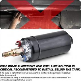 img 1 attached to SPELAB Universal External Fuel Pump - High Flow & 145Psi Pressure For AN10 Inlet/AN6 Outlet - Includes Fuel Pump Filter Bracket - 300LPH