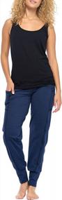 img 2 attached to Stay Comfortable And Stylish With Undersummers' Wide Waist Band Jogger For Women - 28" Inseam