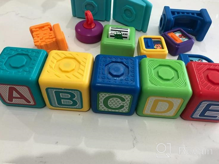 img 1 attached to STEM Magnetic Blocks Learning Toys For Babies And Toddlers: Baby Einstein Connectables! Includes 24 Pieces Of Letters, Colors And Animals For Ages 6 Months To 5 Years. review by Chris Beals