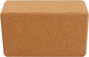 img 2 attached to Cork Yoga Block By Hugger Mugger - Non-Slip Texture, Durable, Renewable Cork Material, Rounded Edges For Comfort, Great For Sweaty Hands BL-CORK