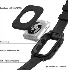 img 2 attached to Keep Your IWatch Series 3 And 2 Safe And Dry With ShellBox YOGRE IP68 Waterproof Case - Full Sealed Protection With Anti-Scratch Screen Protector And Bonus Soft Silicone Watch Bands