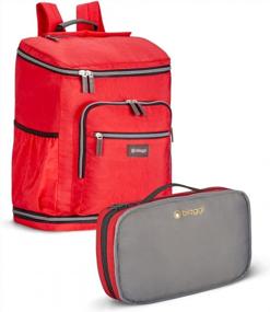 img 4 attached to Biaggi Zipsak Backsak 16-Inch Foldable Travel Backpack In Red - Shark Tank Featured Product