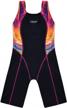 cadocado girls splice racer back swimsuit - perfect for competitive swimmers! logo