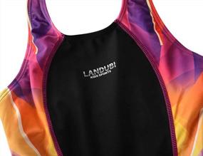 img 2 attached to Cadocado Girls Splice Racer Back Swimsuit - Perfect For Competitive Swimmers!