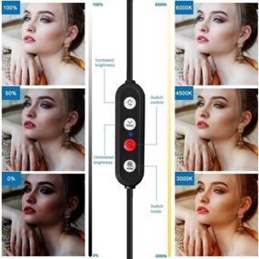 img 1 attached to 🎥 Enhance Your Video Conferences with Obeamiu LED Video Conference Lighting Kit: Boom Scissor Arm Stand, Color Filters, 5600K Studio Light for Photography, YouTube, Zoom Calls, and Live Streaming