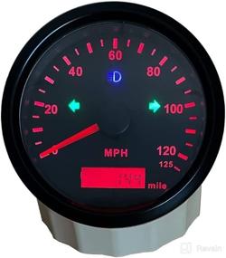 img 4 attached to 🚀 ELING 85mm GPS Speedometer Odometer - Adjustable Mileage & Overspeed Alarm for Boat, Car, Truck, Motorcycle (125MPH)