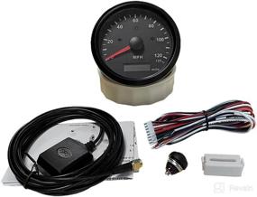 img 1 attached to 🚀 ELING 85mm GPS Speedometer Odometer - Adjustable Mileage & Overspeed Alarm for Boat, Car, Truck, Motorcycle (125MPH)