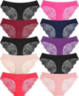 women's half back coverage seamless bikini underwear panties (3-6 pack) logo