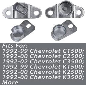 img 3 attached to 🔧 Set of 4 Body Mounted Tailgate Hinges for Left & Right Tail Gate, Compatible with 1992-2002 Chevrolet & GMC C1500 C2500 C3500 K1500 K2500 K3500, Replaces OEM Numbers 15603558 15521579 15691087 15691088