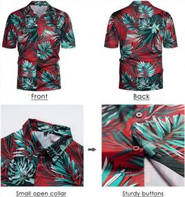img 1 attached to Summer Hawaiian Track Suits: 2-Piece Floral Short Sleeve Shirts And Shorts Set For Casual Jogging Outfits