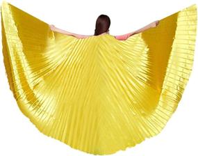 img 3 attached to 14-Color Adult & Child Belly Dance Wings With Rods - 360° Isis Angel Wings, Includes Portable Telescopic Sticks - IMucci Product