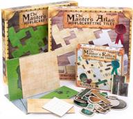 the master's atlas grid tilesreversible dry wet erase battle maprpg tabletop grid all maps — 88 плиток и 248 жетонов логотип