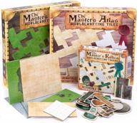 the master's atlas grid tilesreversible dry wet erase battle maprpg tabletop grid all maps - 88 tiles & 248 tokens логотип