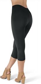 img 3 attached to SATINA High Waisted Leggings For Women - Capri & Full Length Styles Available!