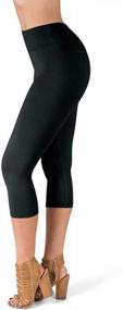img 4 attached to SATINA High Waisted Leggings For Women - Capri & Full Length Styles Available!