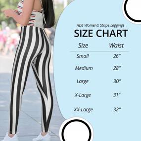 img 2 attached to Funny Digital Print Leggings: HDE Women'S Footless Stretchy Tights