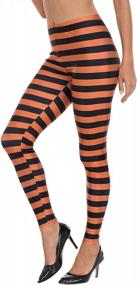 img 4 attached to Funny Digital Print Leggings: HDE Women'S Footless Stretchy Tights