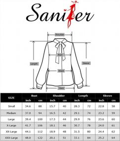 img 1 attached to Long Sleeve Tunics For Women: Round Neck Blouses And Shirts Perfect For Leggings By Sanifer