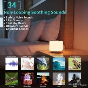 img 3 attached to 🔊 34 Natural Soothing Sounds White Noise Machine with Timer & Memory, Wakotone Sound Machine for Baby Adults Kids Sleeping, Portable Sleep Noise Maker with 7-Color Night Lights - Ideal for Home, Office, and Travel