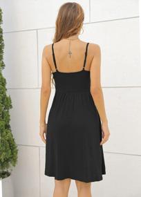 img 1 attached to Stay Cool And Chic This Summer With Hount Womens A-Line Sundress With Pockets