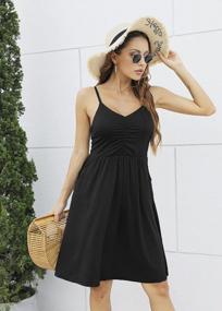 img 3 attached to Stay Cool And Chic This Summer With Hount Womens A-Line Sundress With Pockets