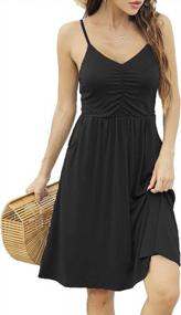 img 4 attached to Stay Cool And Chic This Summer With Hount Womens A-Line Sundress With Pockets