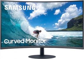 img 4 attached to 💫 Samsung 27-inch Curved FreeSync Monitor with 1920x1080p Resolution and 75Hz Refresh Rate, Model LC27T550FDNXZA