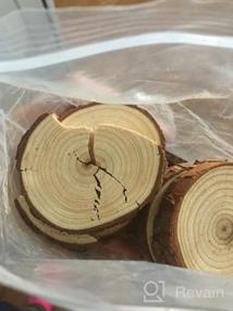 img 6 attached to 🌳 30Pcs Unfinished Wood Slices 2.4"-2.8" | Natural Wooden Circle Kit with Pre-drilled Hole for Rustic Wedding Decorations, Round Coasters, Halloween & Christmas Ornaments | DIY Arts & Crafts
