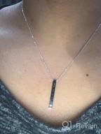 img 1 attached to Sterling Silver Morse Code Necklace | Secret Message Jewelry Gifts For Women review by Sally Davis