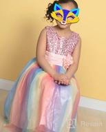 img 1 attached to JerrisApparel Rainbow Flower Birthday Pageant Dresses for Girls' Clothing review by Jasmin Rojas