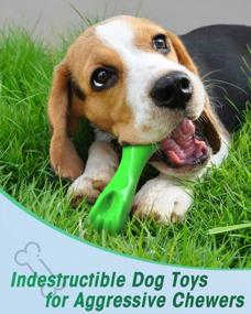img 3 attached to Unbreakable Oneisall Dog Chew Toy For Aggressive Puppy Chewers