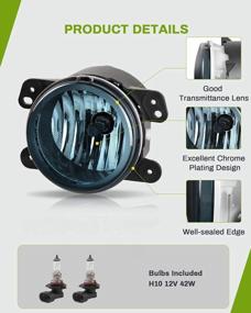 img 1 attached to Enhance Your Visibility: AUTOSAVER88 Smoke Lens Fog Lights Compatible With Various Chrysler And Dodge Vehicles