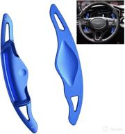 sport metal cnc billet aluminum steering wheel larger paddle shifter extension covers | hyundai genesis g70 interior decoration accessories - blue | sanrily логотип