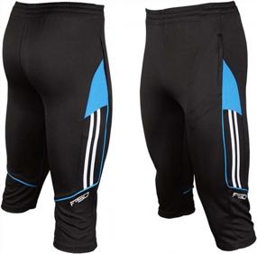 img 3 attached to Получите удовольствие от игры с мужскими футбольными штанами Shinestone 3/4 для беговых тренировок
