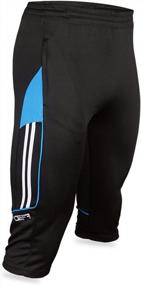 img 4 attached to Get Your Game On With Shinestone Men'S 3/4 Running Training Soccer Pants