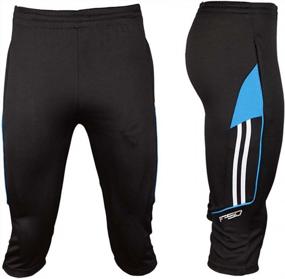img 1 attached to Get Your Game On With Shinestone Men'S 3/4 Running Training Soccer Pants