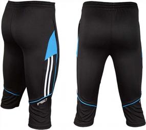 img 2 attached to Get Your Game On With Shinestone Men'S 3/4 Running Training Soccer Pants