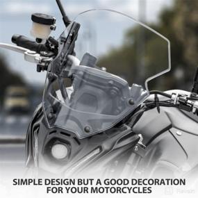 img 1 attached to Lorababer Motorcycle Windshield Windscreen Compatible Motorcycle & Powersports