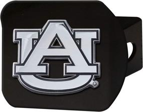 img 2 attached to 🐅 Auburn Tigers 3D Chrome Emblem Metal Hitch Cover by FANMATS 21026