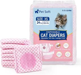 img 4 attached to Pet Soft Disposable Cat Diapers