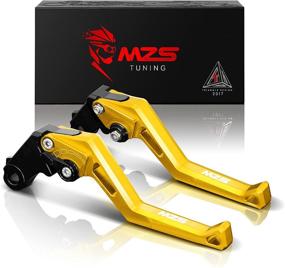 img 4 attached to 🏍️ Short Adjustable MZS Gold Motorcycle Brake Clutch Levers Compatible with EX250 08-12, EX300 13-18, EX400 18-21, KLE300 300X 17-20, KLX125 10-16, KLX250 08-16, KLX300 230 230R 20-22, Z125 17-21