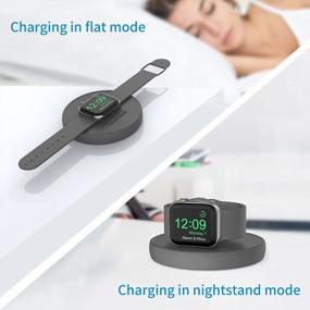 img 3 attached to Stay Charged With SOKUSIN Apple Watch Charger Stand - Portable And Compatible With All Apple Watch Series, Cable Management And Travel Dock Included!