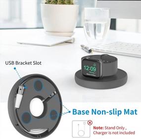 img 2 attached to Stay Charged With SOKUSIN Apple Watch Charger Stand - Portable And Compatible With All Apple Watch Series, Cable Management And Travel Dock Included!
