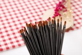 img 1 attached to Get Perfectly Glossed Lips With 50-Pc Lip Brush Set In Black - A Must-Have For Pro Makeup Artists And Beauty Enthusiasts