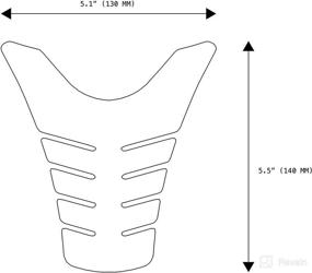 img 2 attached to 🏍️ NEX Motorcycle Tank Pad Protector, Universal Fit, 5.1"x5.5", Green - Enhanced SEO