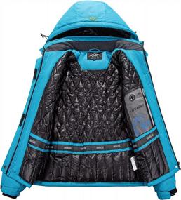 img 2 attached to Оставайтесь в тепле и сухости на склонах с женской водонепроницаемой лыжной курткой INVACHI!