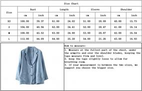 img 1 attached to Stay Chic And Professional With Chouyatou Women'S Linen Blazer Jacket Suit